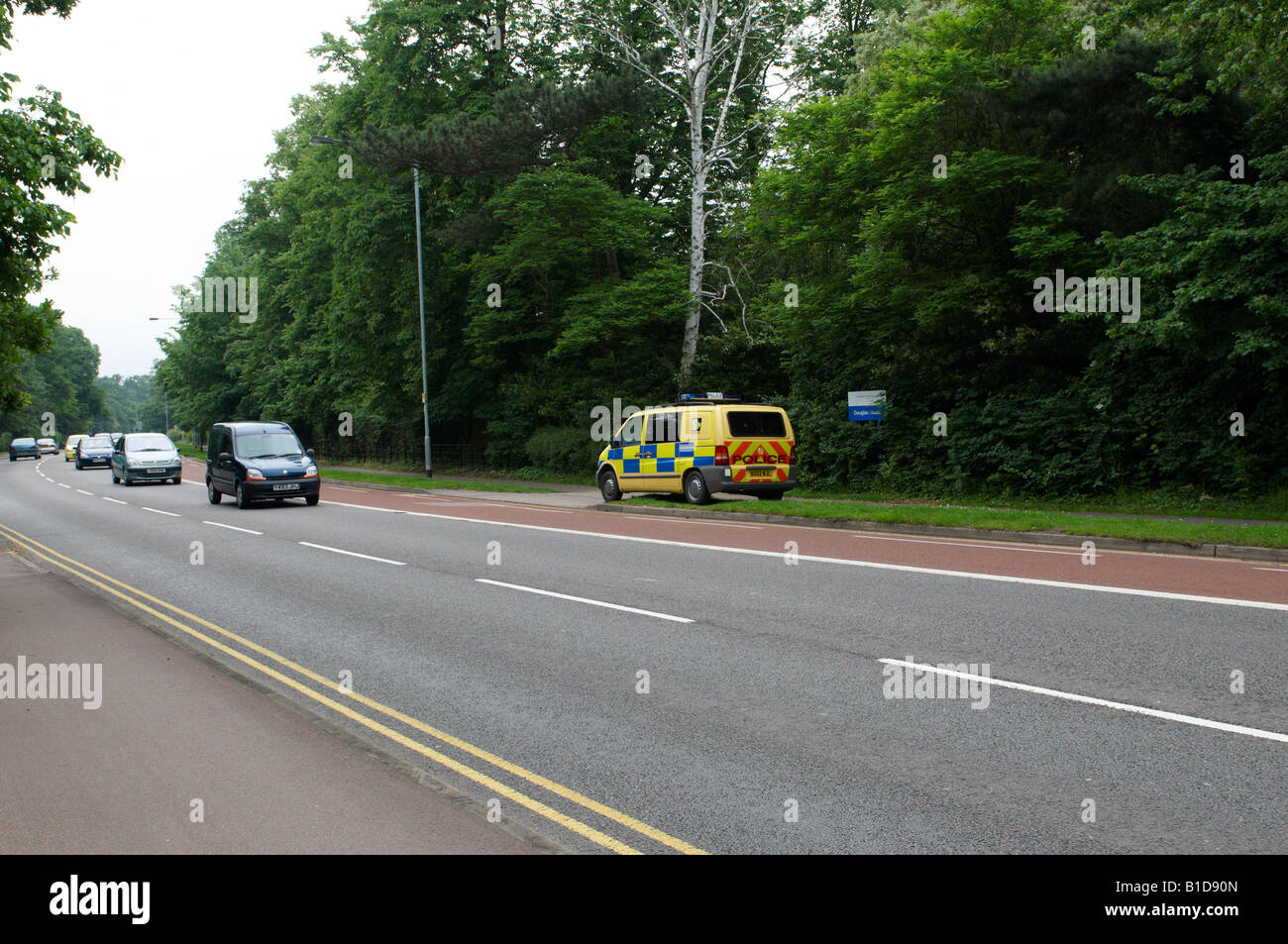 Polizei-mobile Sicherheit Kamera Radarfalle Cambridge Stockfoto