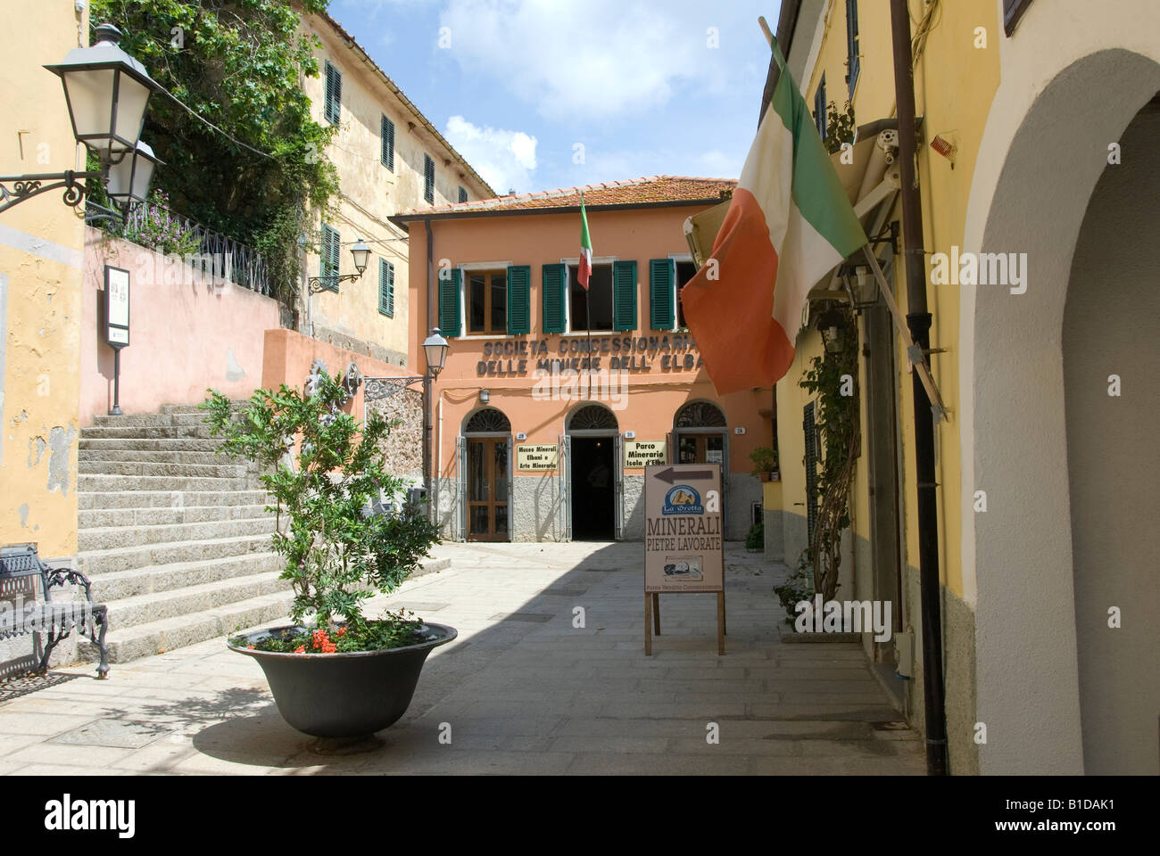 Bergbau-Museum in Rio Marina, Insel Elba Toskana Italien Stockfoto