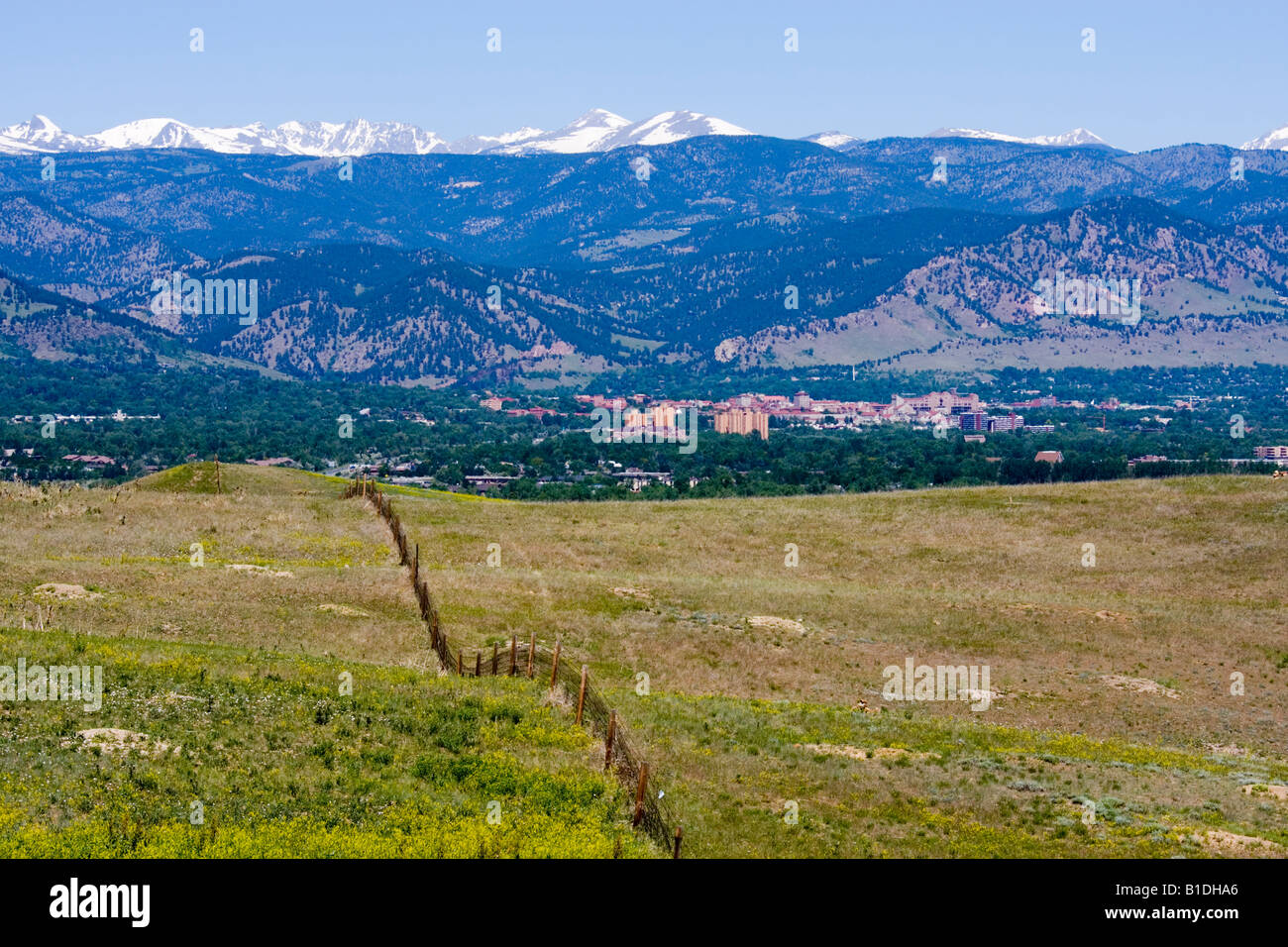 Boulder Colorado im Sommer. Stockfoto Boulder Colorado im Sommer. Stockfoto