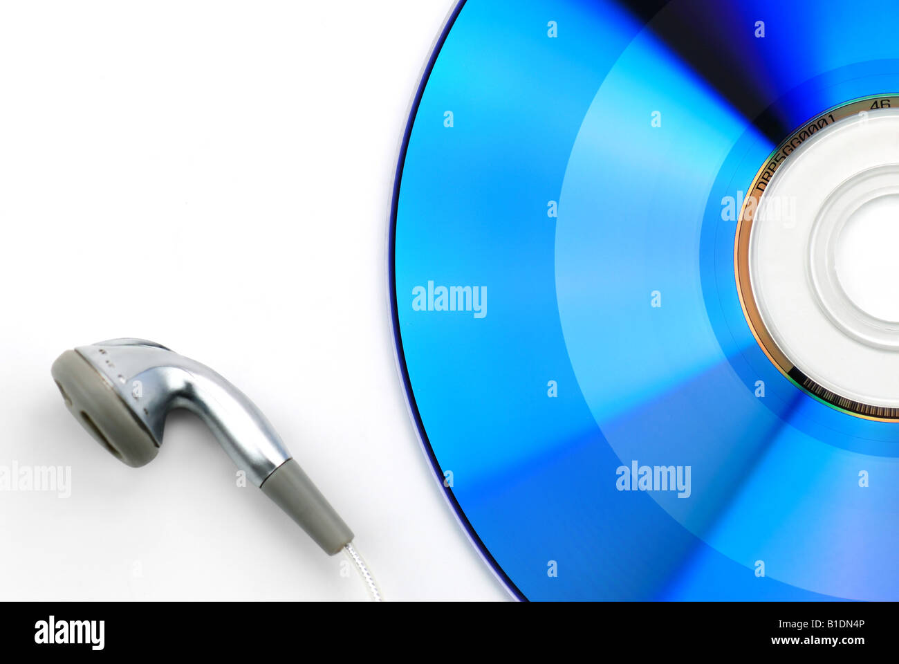 blaue CD Stockfoto