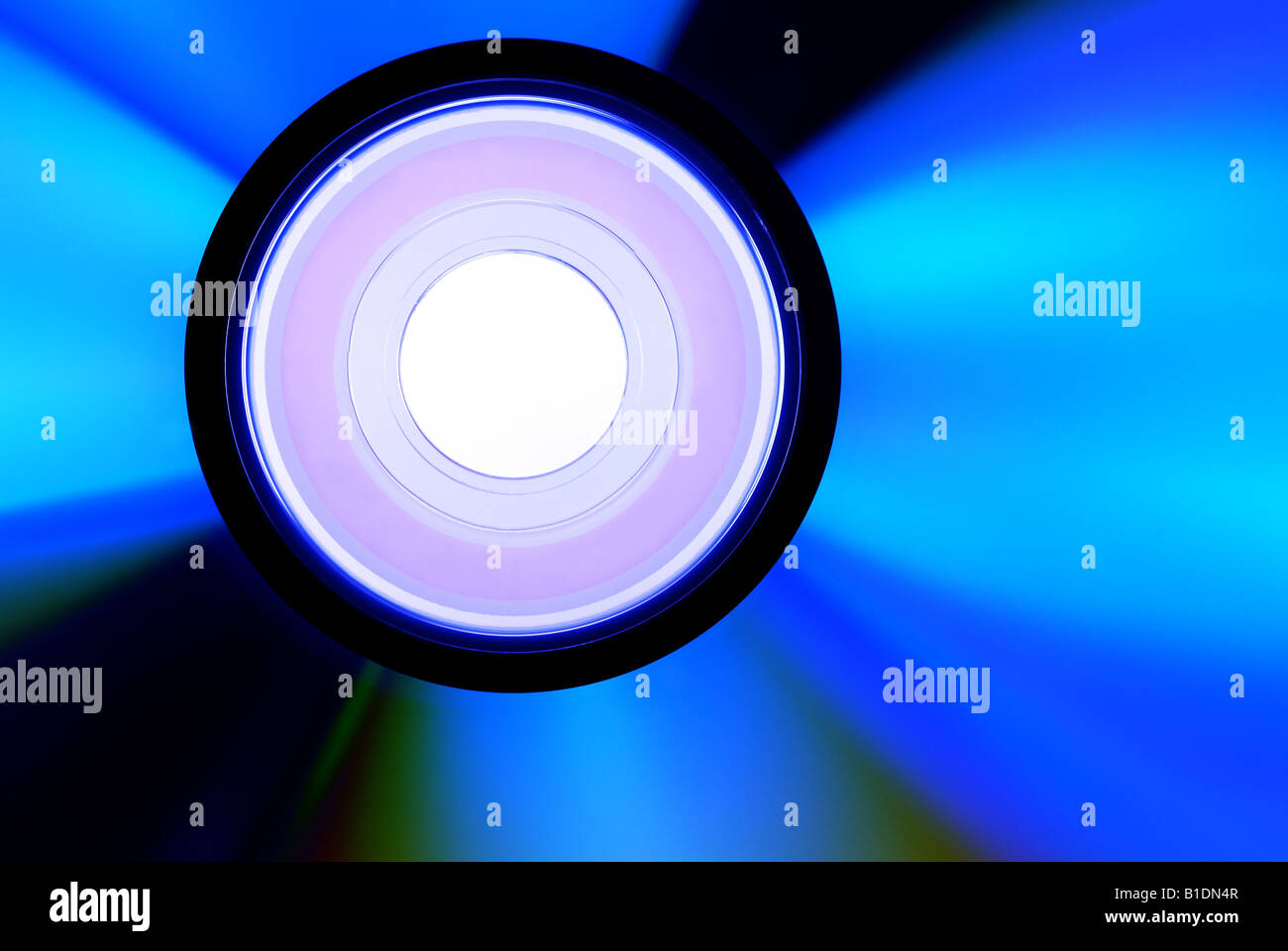 blaue CD Stockfoto