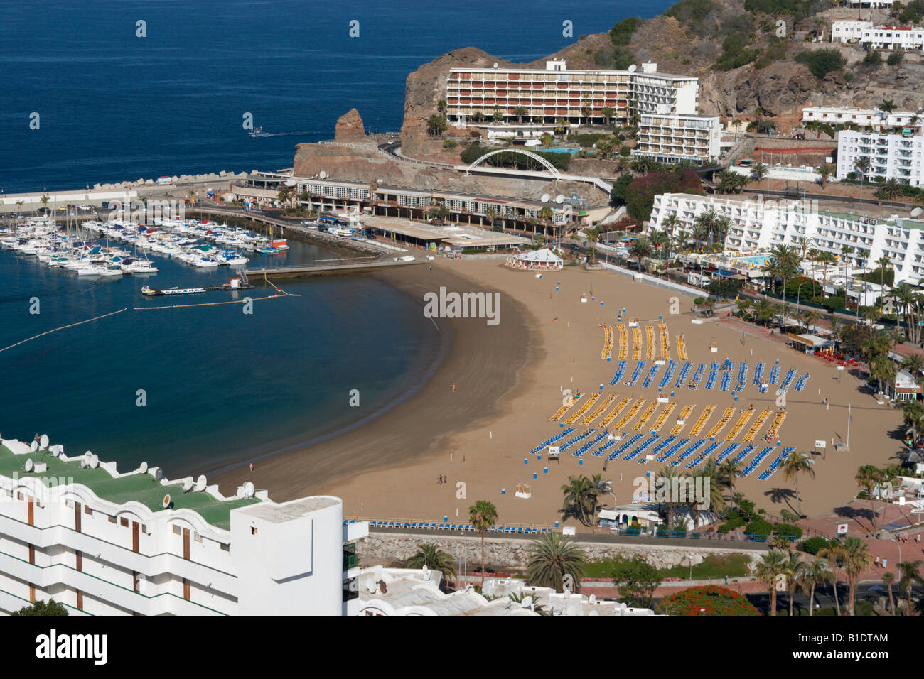 Puerto Rico auf Gran Canaria auf den Kanarischen Inseln Stockfoto