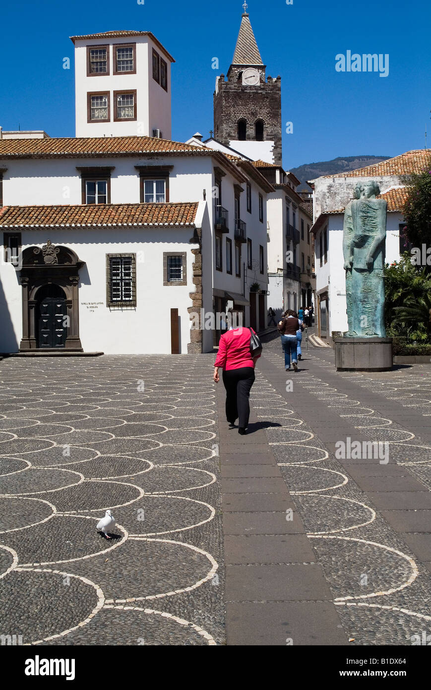 dh Capela de Santo Antonio FUNCHAL MADEIRA Saint Anthony Chapel Kirche und Kathedrale Glockenturm Se Stockfoto