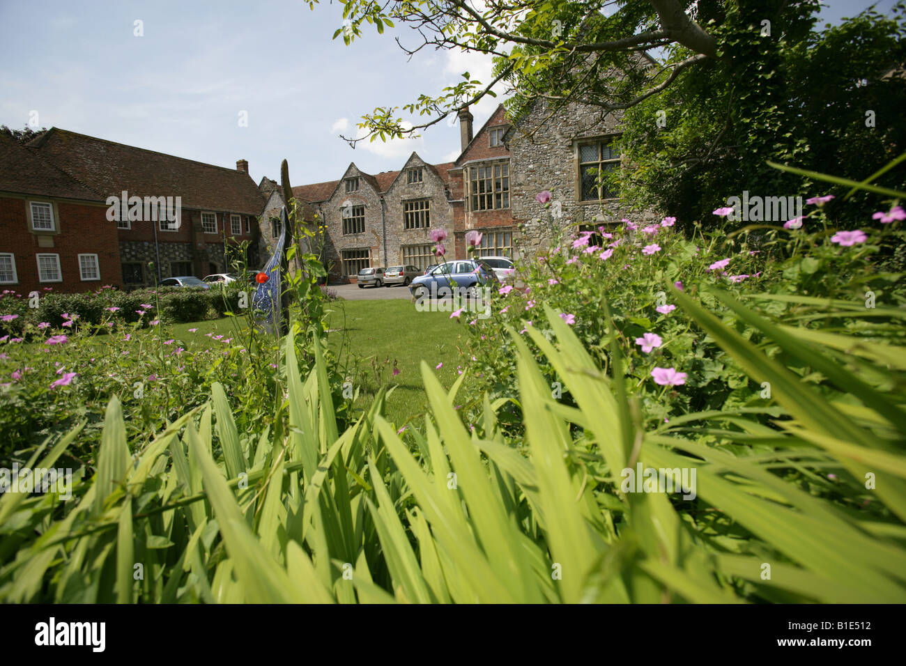 Stadt von Salisbury, England. Salisbury und South Wiltshire Museum befindet sich in Kings House in Salisbury Cathedral Close. Stockfoto