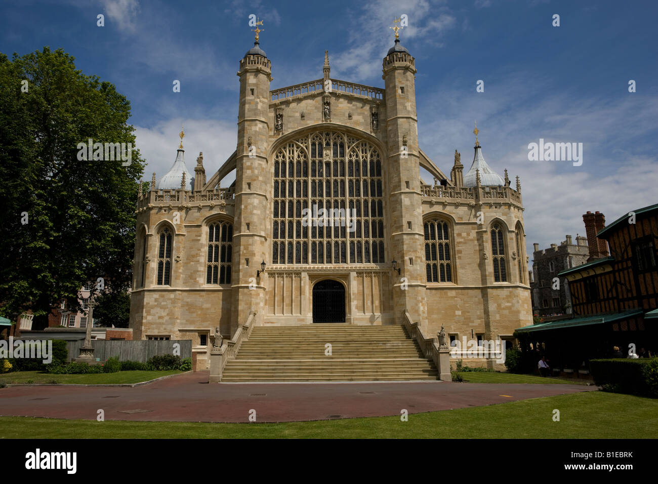 Sankt-Georgs Kapelle West Tür Eingang Windsor Castle Stockfoto