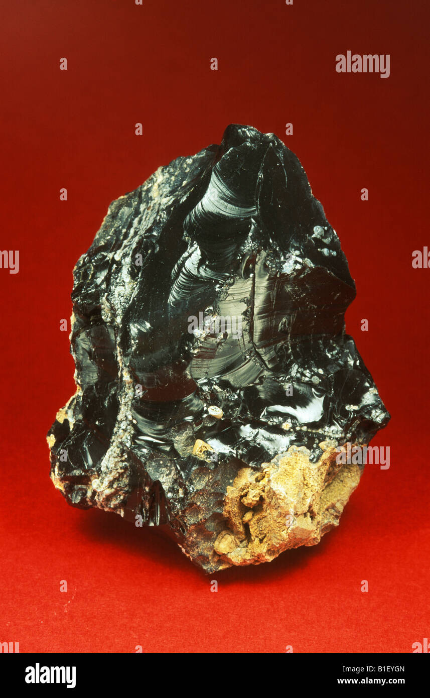 Obsidian Stockfoto