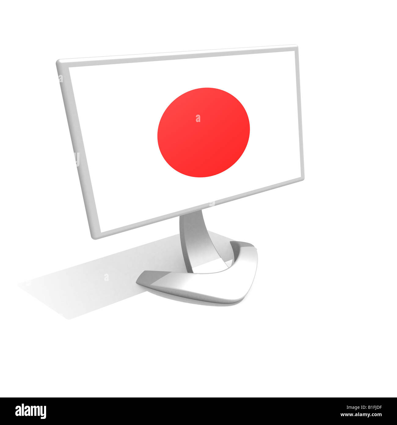 Flagge von japan Stockfoto