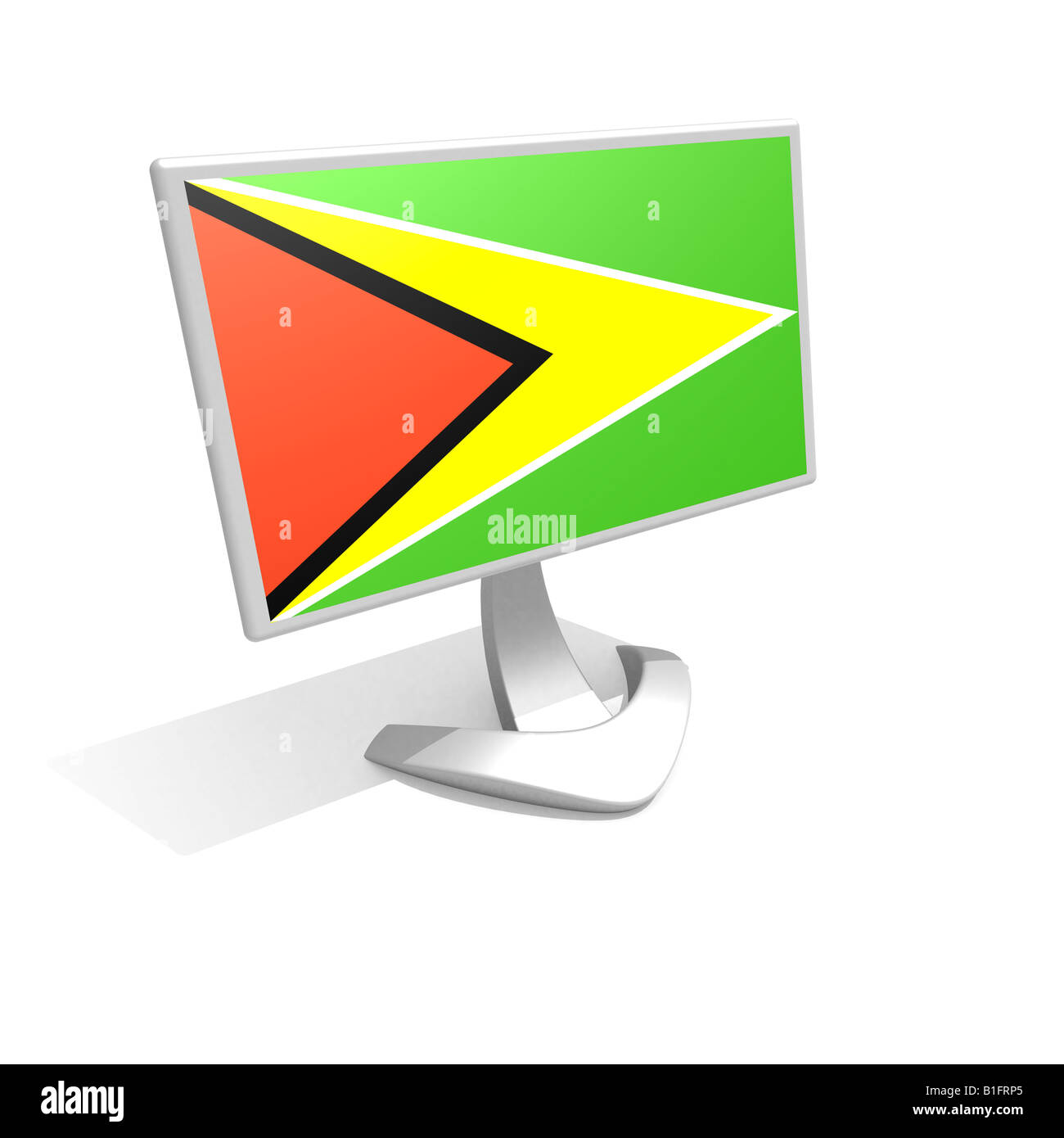 Flagge Guyana Stockfoto