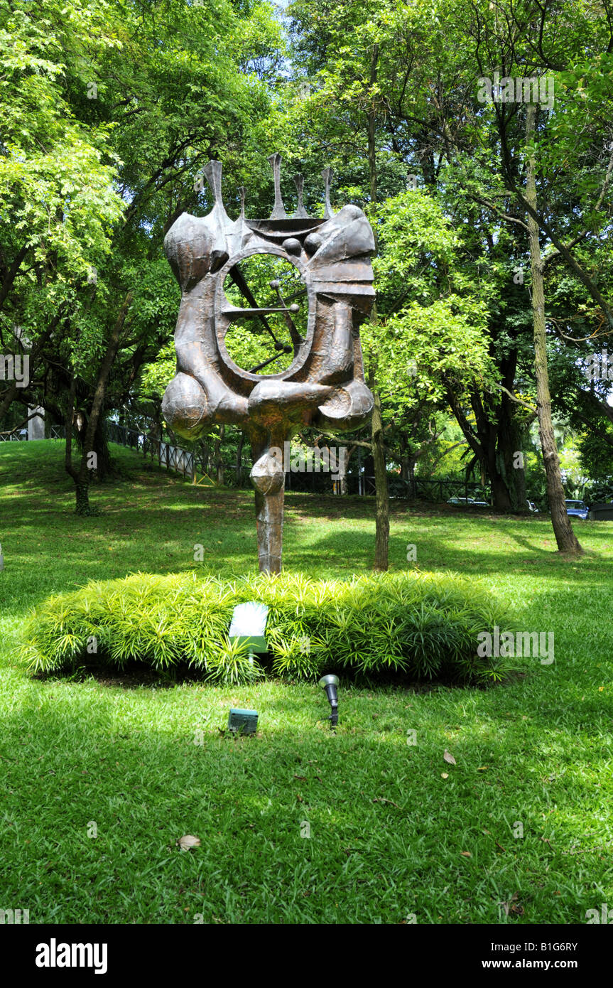 Skulptur in Asean Sculpture Garden in Singapur Fort Canning Park Stockfoto