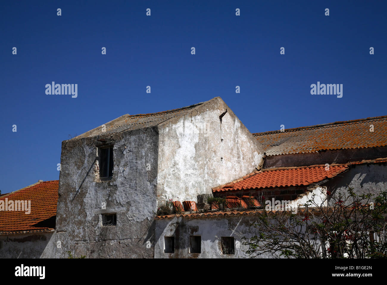 Ein altes Steinhaus in Villa de Bispo, Algarve, Portugal Stockfoto