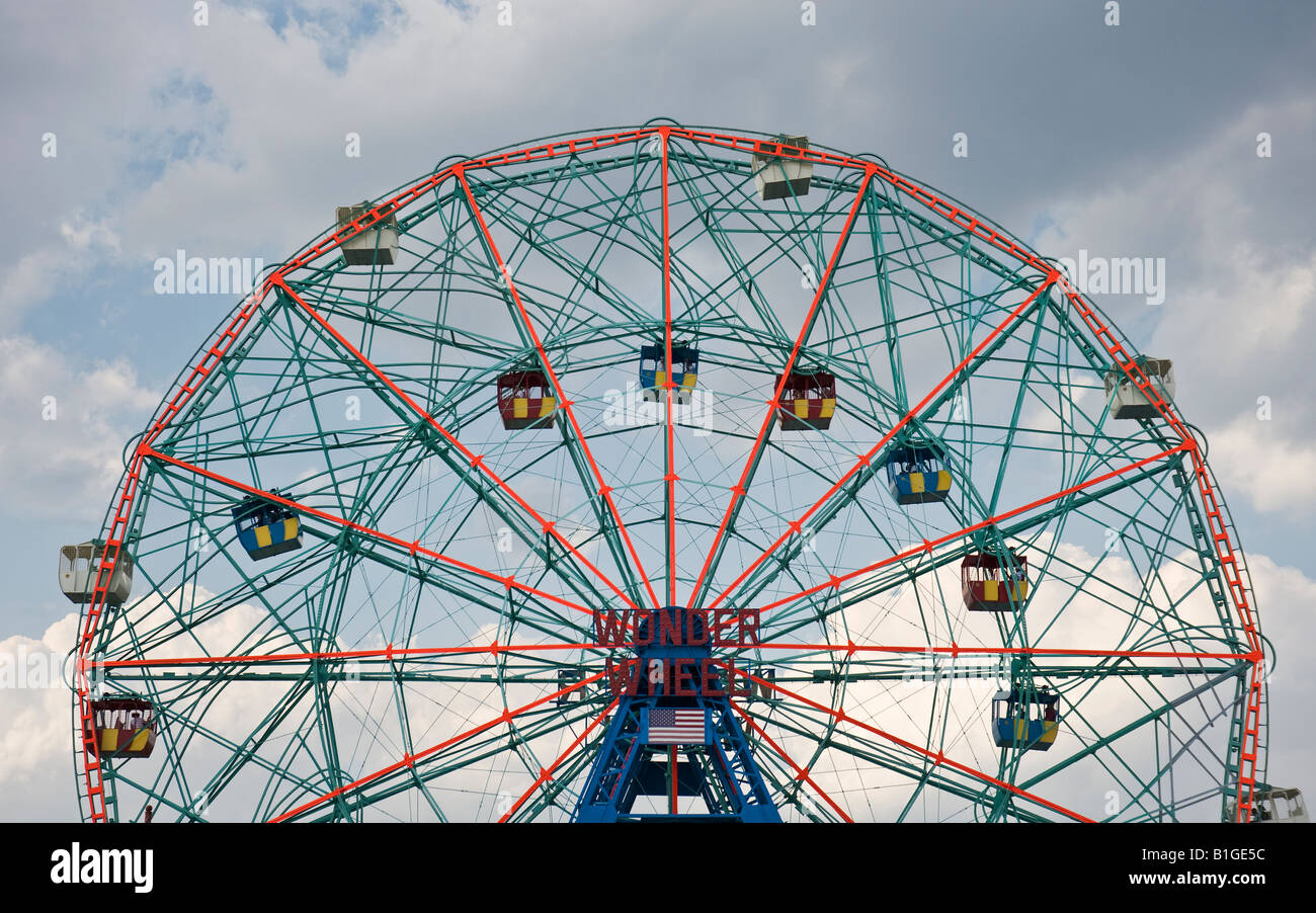 Das Wonder Wheel Stockfoto