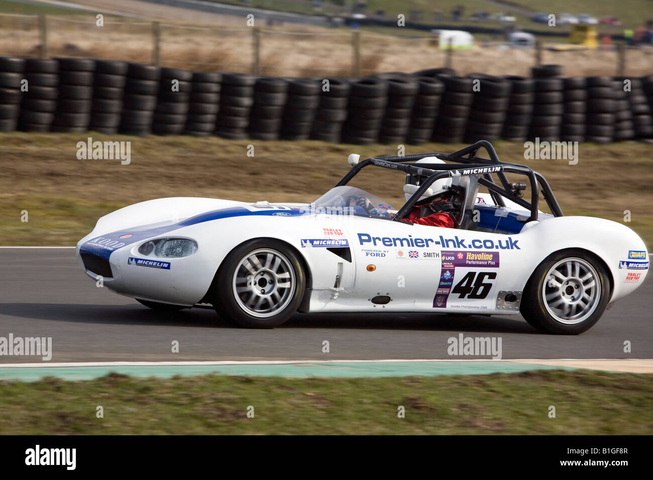 Andrew Smith G20 Ginetta Meisterschaft 2008 Rennen Knockhill Fife Schottland fahren Stockfoto
