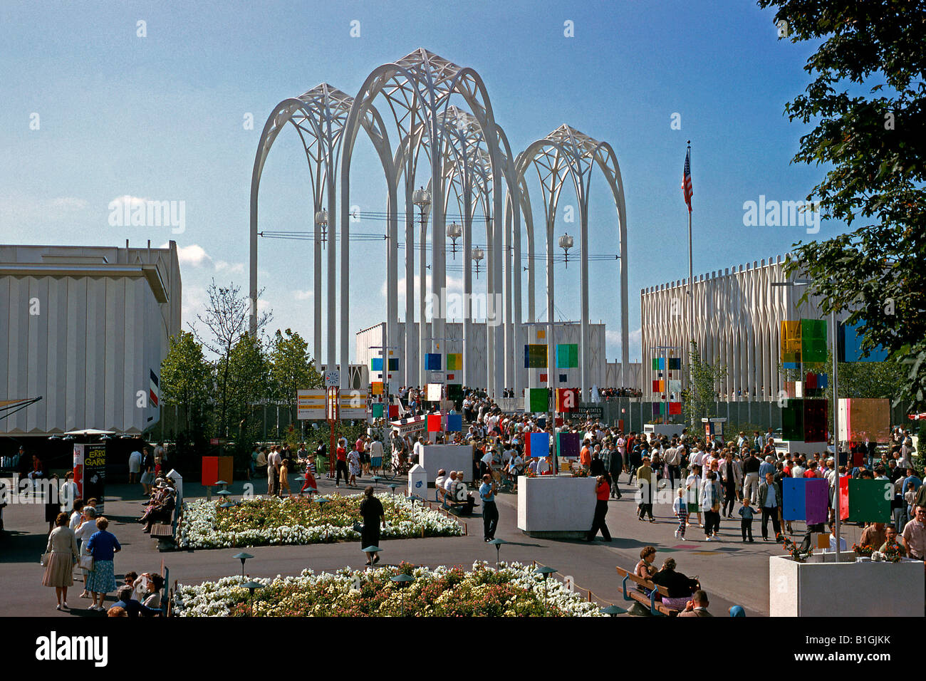Die Vereinigten Staaten Science Ausstellung Weltausstellung der Wissenschaft an der Seattle-Welt, 1962, US-Bundesstaat Washington, USA Stockfoto