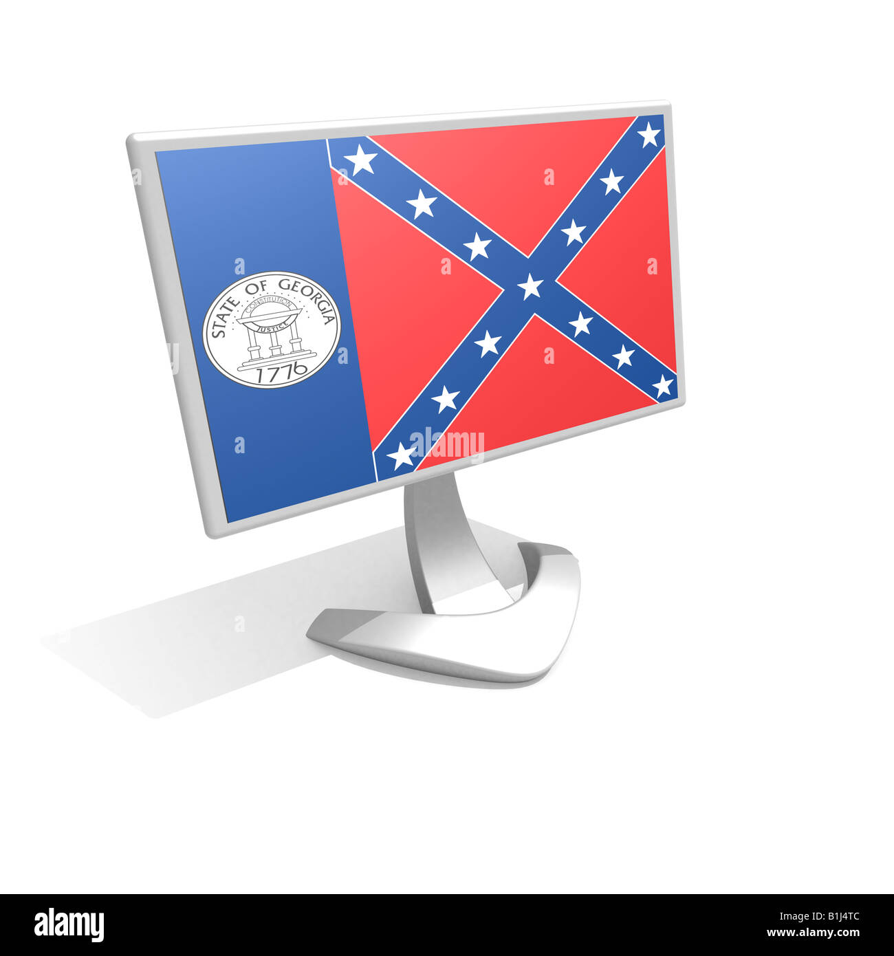 Georgiastate Flagge USA USA Stockfoto