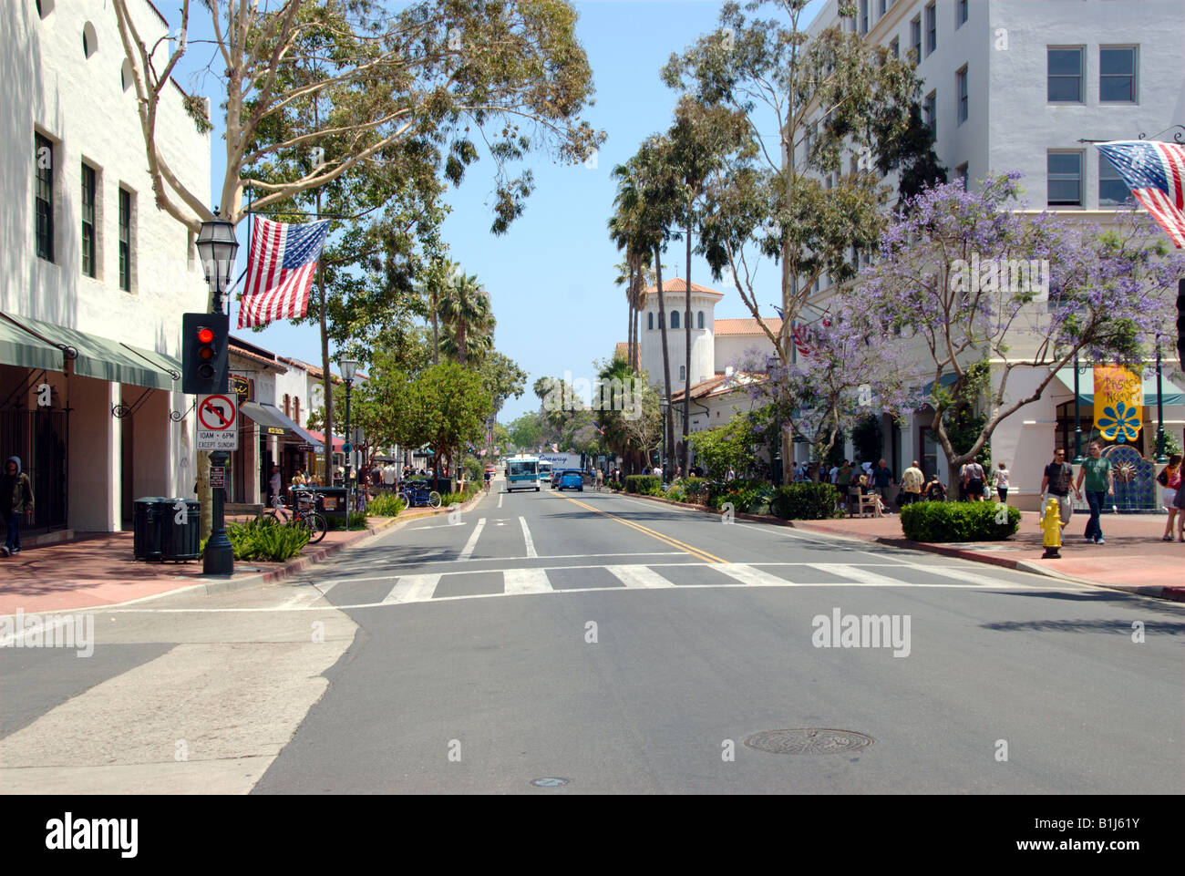 State Street, Santa Barbara, Kalifornien, USA Stockfoto