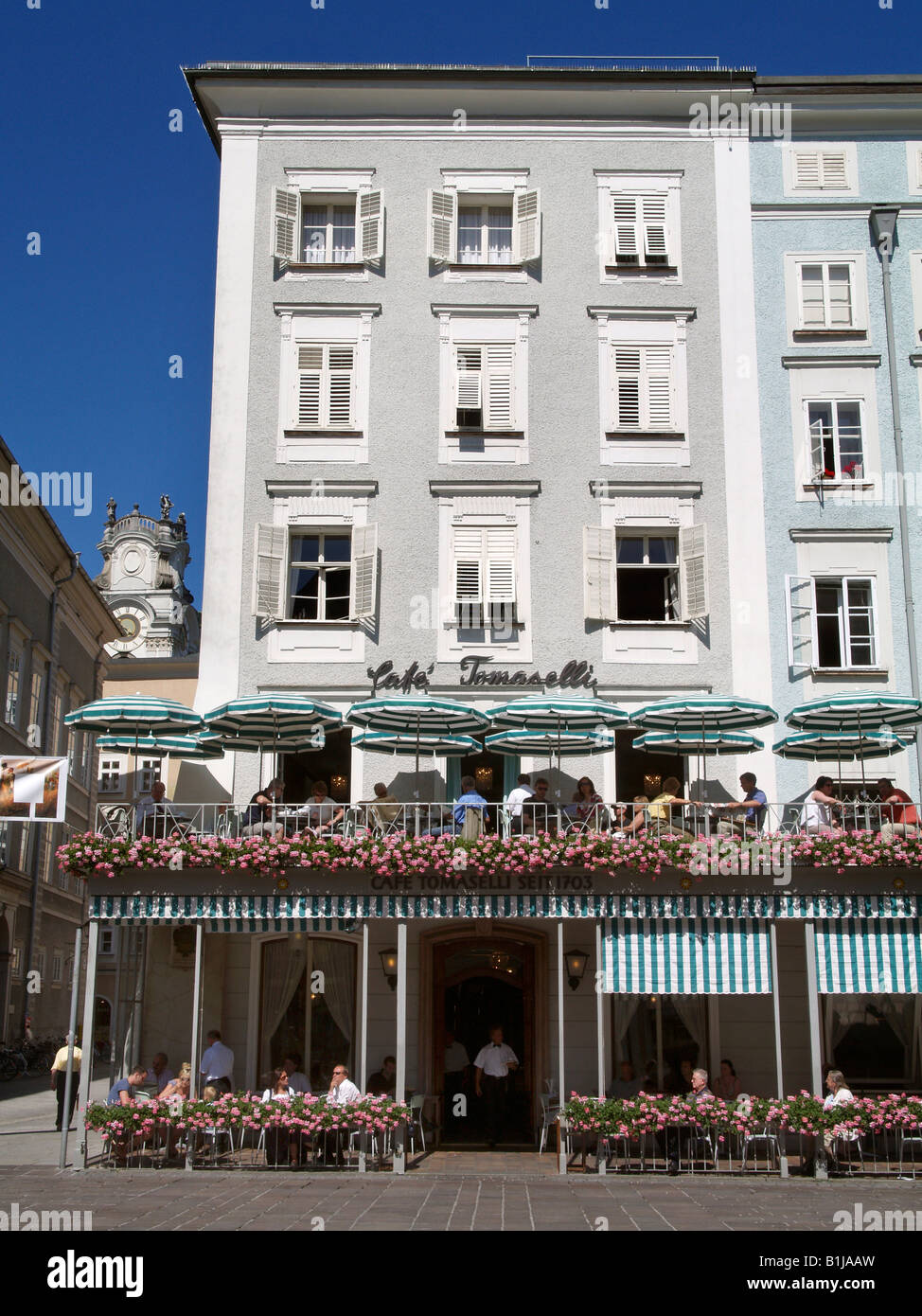 Café Tomaselli, Österreich, Salzburg, Stadt Salzburg, Salzburg Stockfoto
