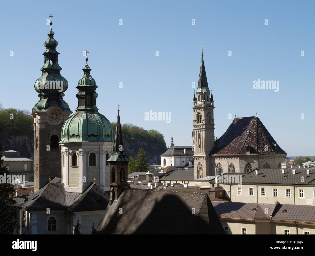 Salzburg, Kirchen, Österreich, Salzburg Stockfoto