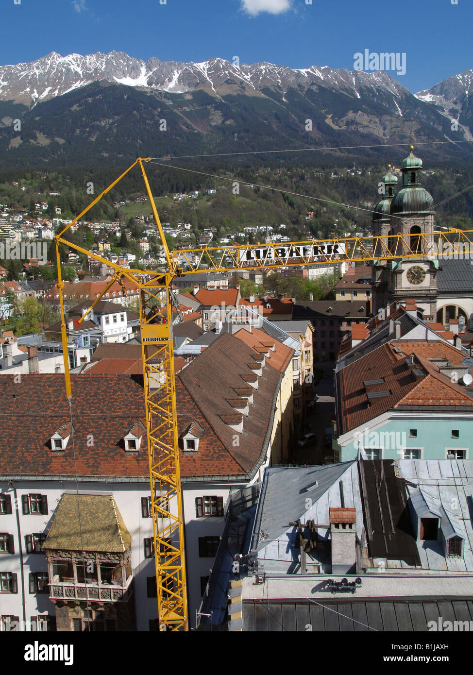 Innsbruck, Altstadt, Wahrzeichen Goldenes Dachl, Österreich, Tirol, Innsbruck Stockfoto