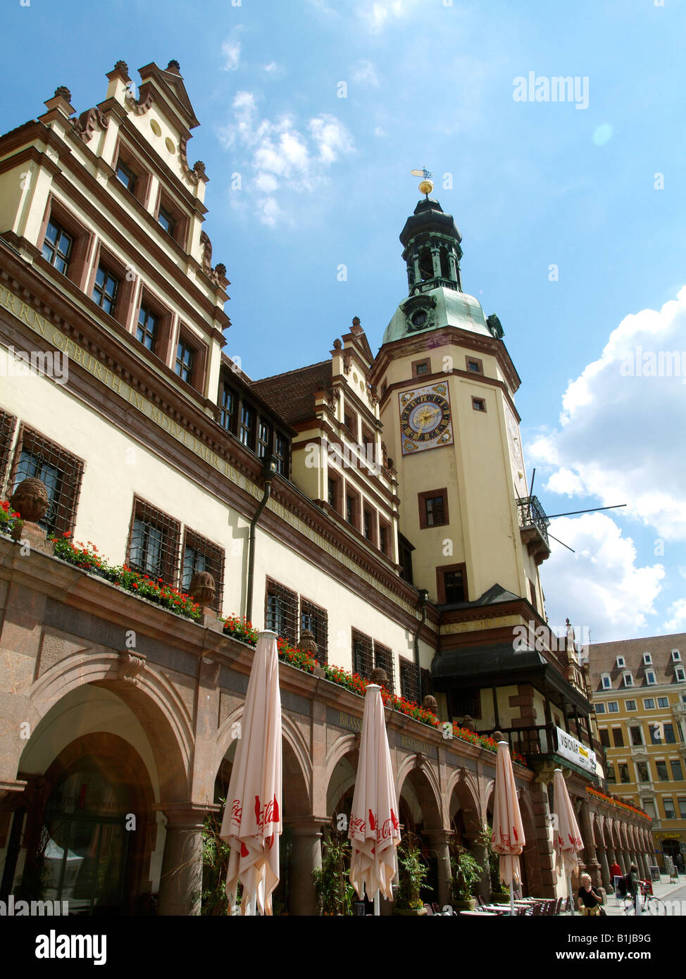 Altes Rathaus Leipzig, Deutschland, Sachsen, Leipzig Stockfoto