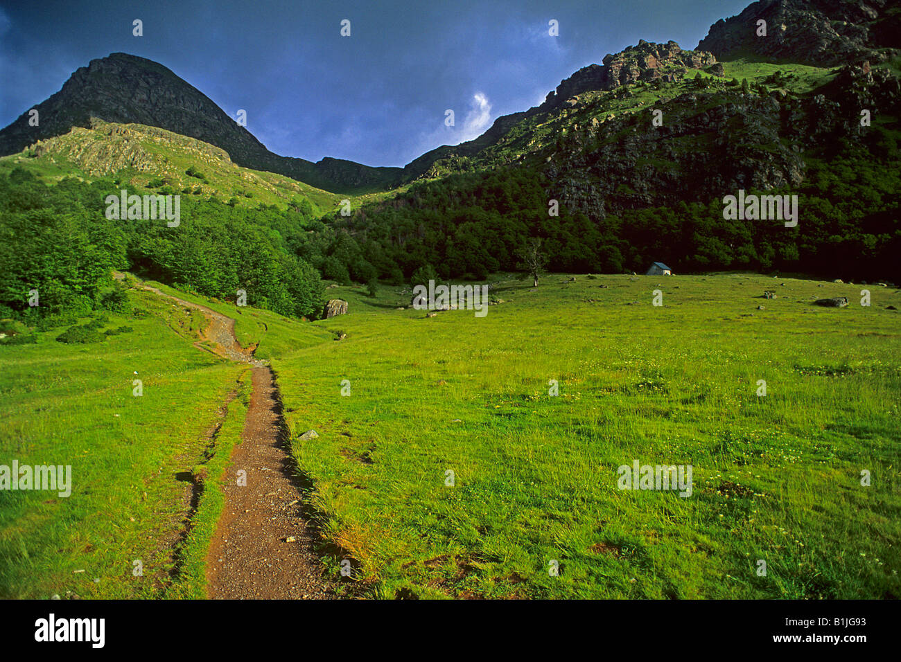 Berg in den Pyrenaeen National Park, Frankreich, Pyrenaeen szenig Stockfoto