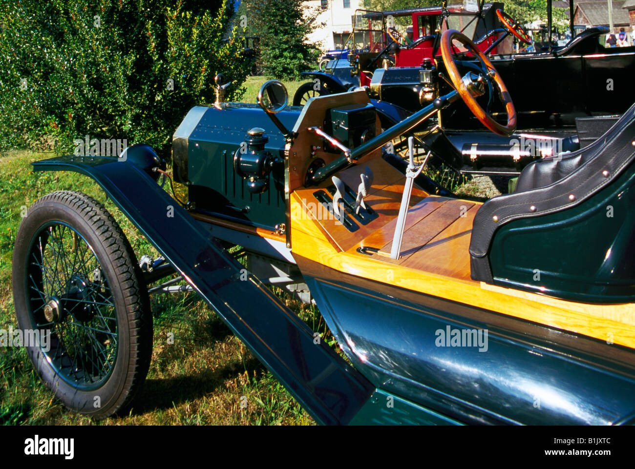 Oldtimer Ford Modell T Auto zu einem T-Modell treffen und Rallye Stockfoto