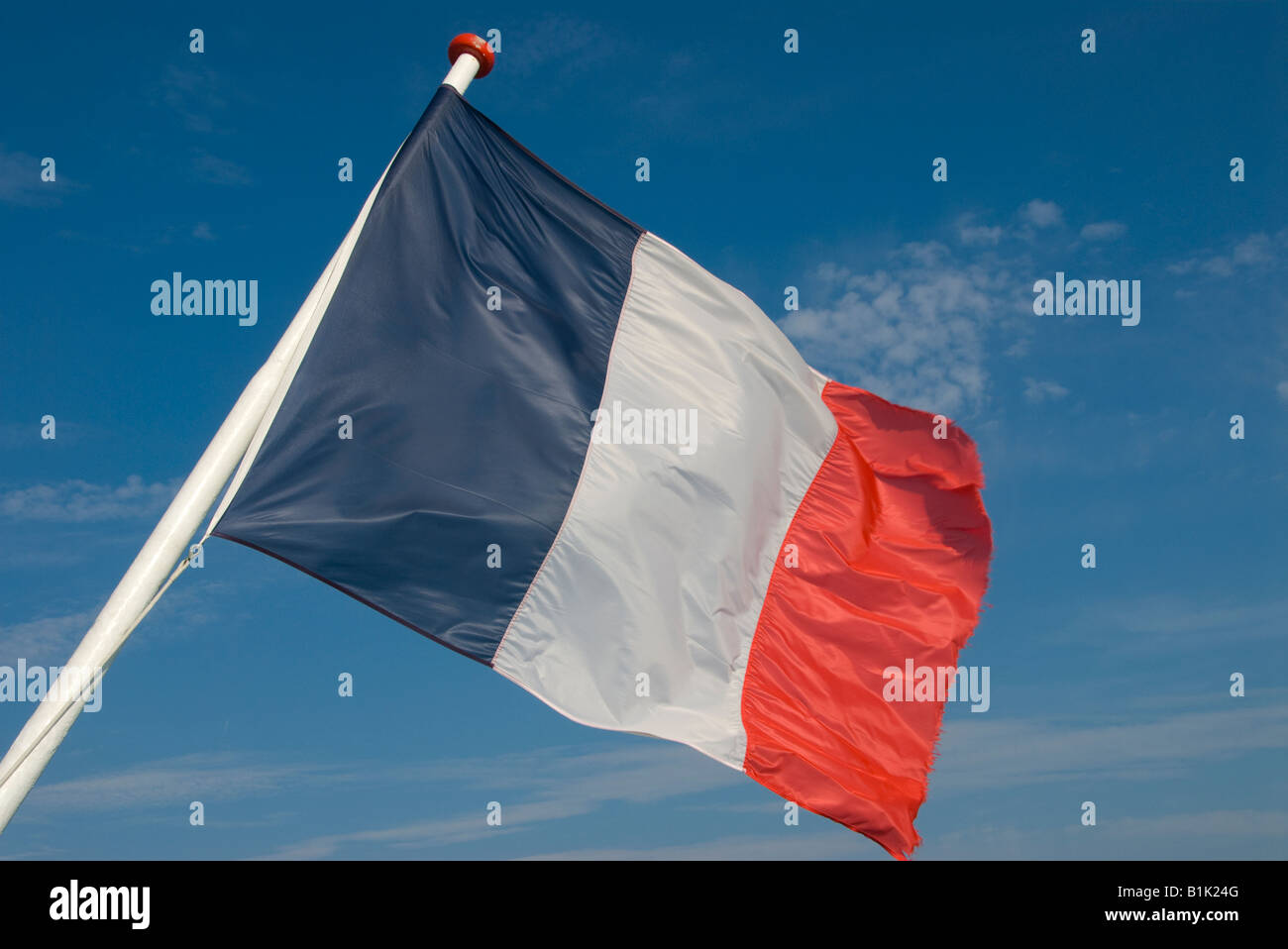 Französische Flagge Stockfoto