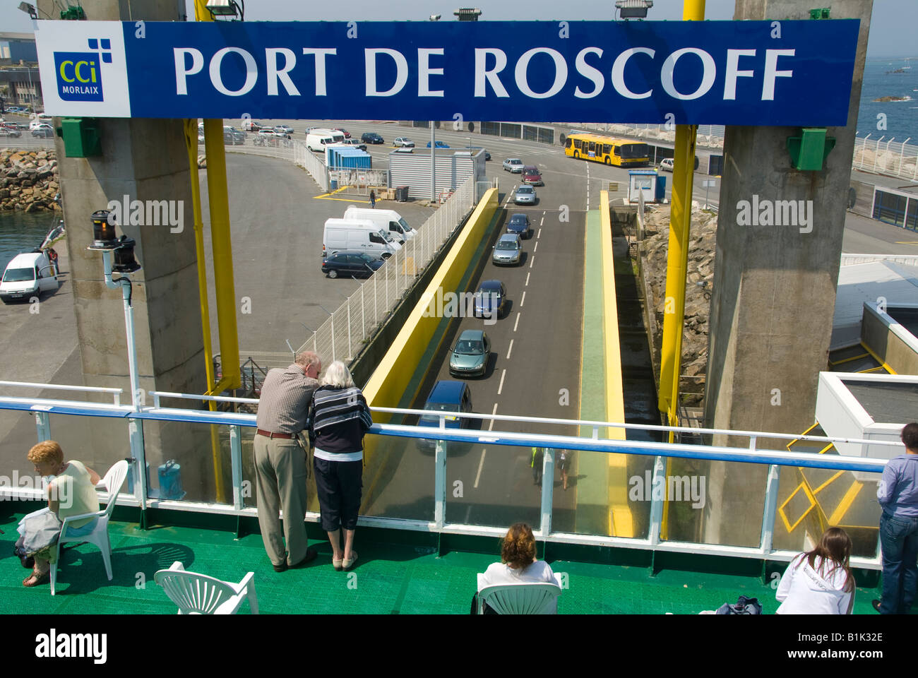 Port De Roscoff in Bretagne Frankreich Stockfoto