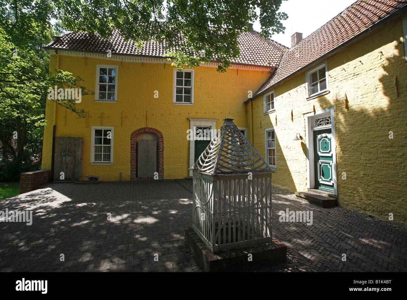 Manninga-Burg Burg, Pewsum, Ostfriesland, Norddeutschland Stockfoto