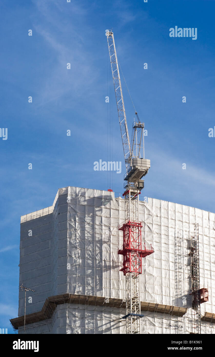 Bauarbeiten in der City of London, Trogmorton ave Stockfoto