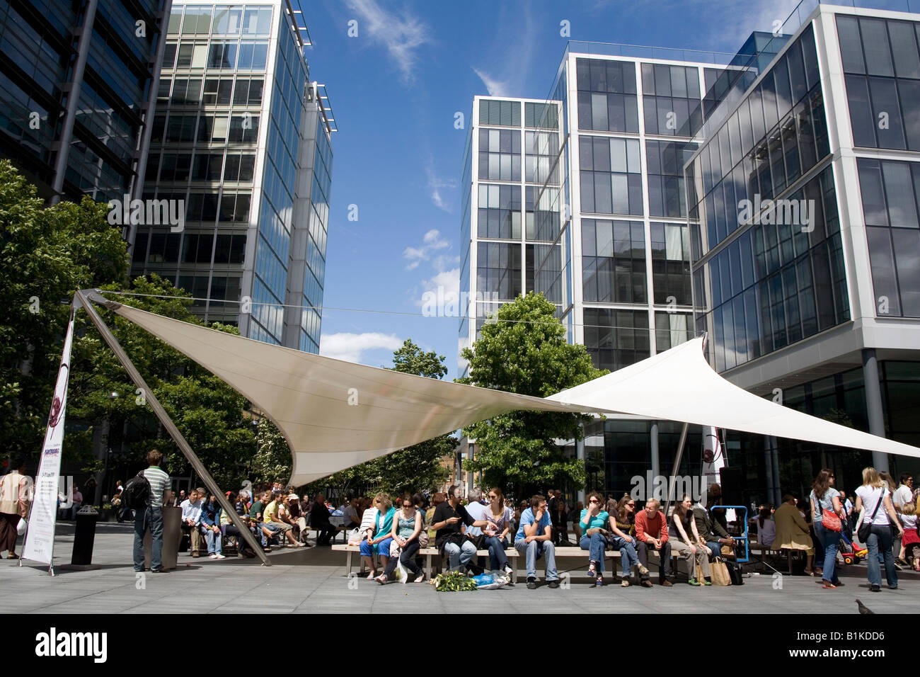 Bischöfe quadratische Spitalfields market London Großbritannien England UK Stockfoto