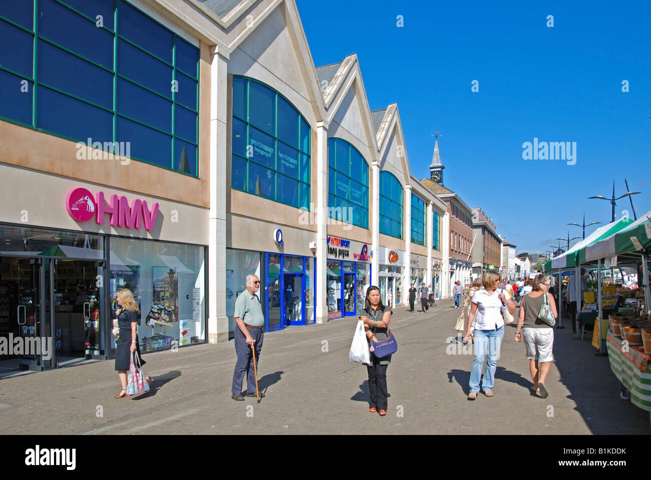 neue Geschäfte in Truro, Cornwall, england Stockfoto