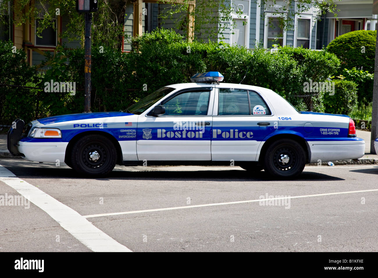 Boston Polizei-Fahrzeug, Boston, MA, USA Stockfoto