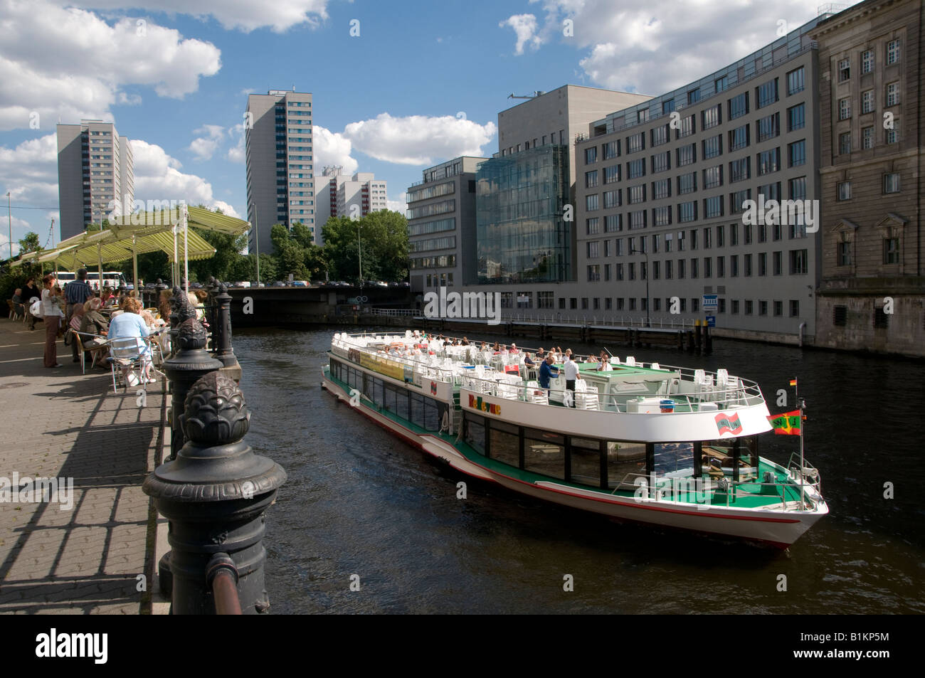 Bootstour durch das Scheunenviertel Berlin, Mitte Stockfoto