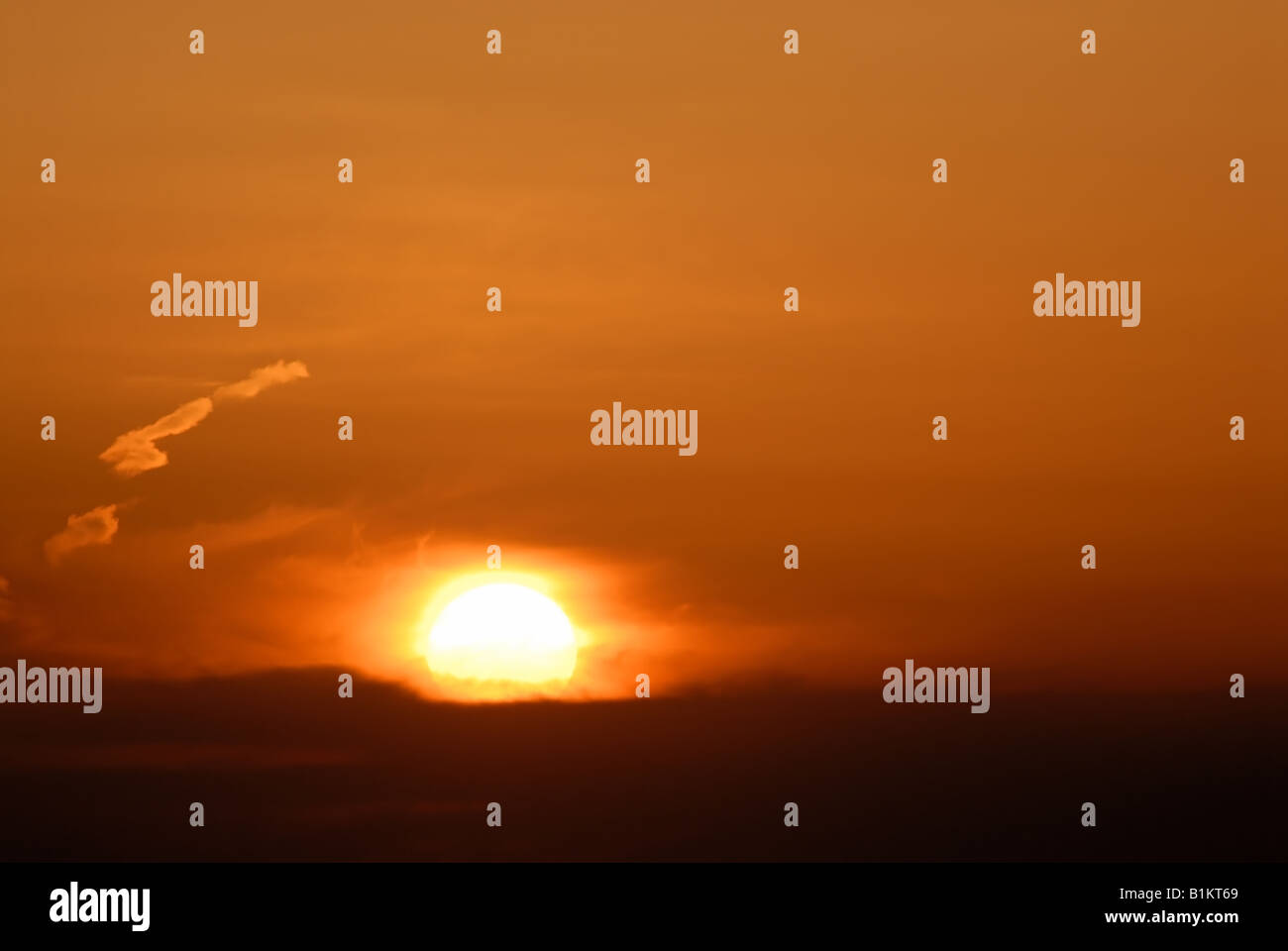 Schönen Himmel bei Sonnenuntergang Stockfoto