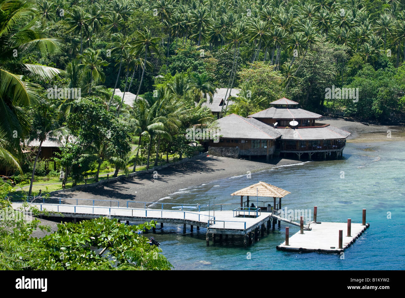 Kungkungan Bay Resort, KBR, Nord-Sulawesi, Indonesien Stockfoto