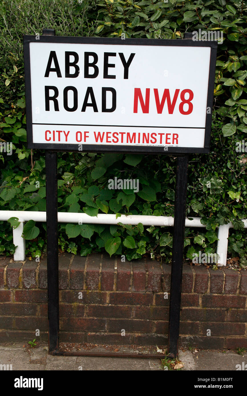 Abbey Road in London Stockfoto