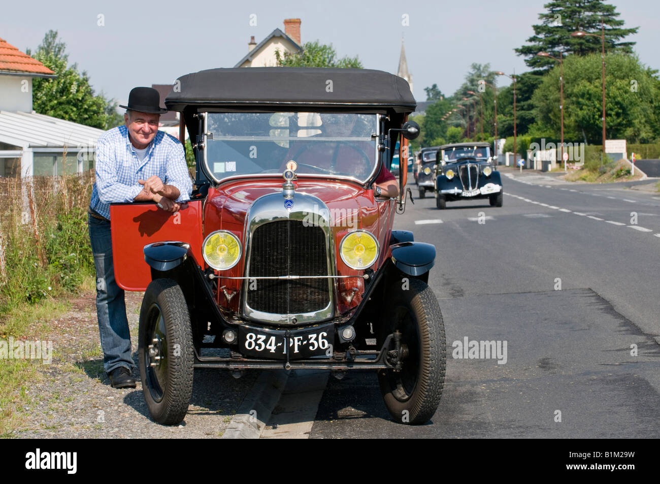 Oldtimer Citroen Automobile - Oldtimer-Rallye, Frankreich. Stockfoto