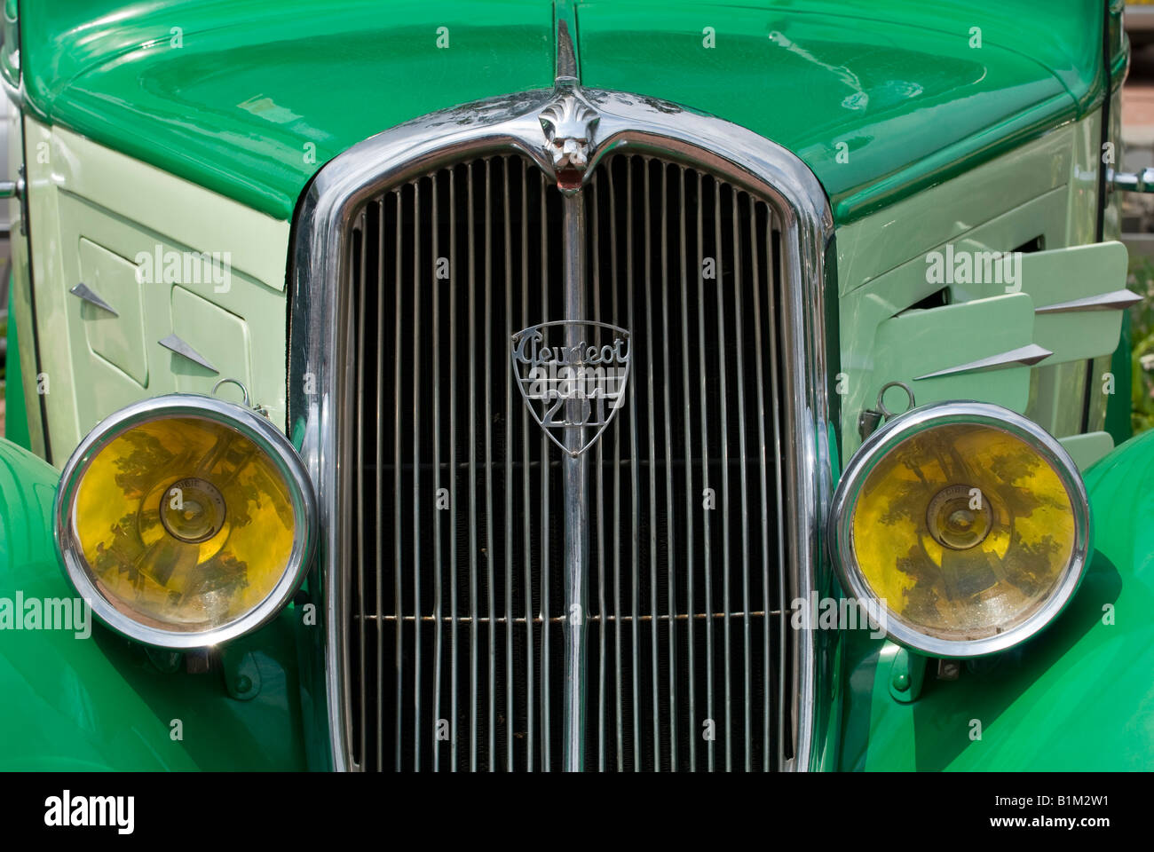 Klassische Peugeot 201 Automobil - Auto-Rallye, Frankreich. Stockfoto