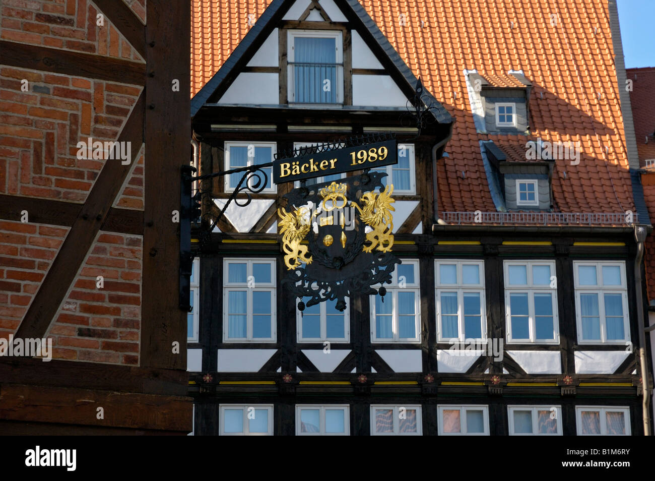 Historischer Marktplatz, Hildesheim, Niedersachsen, Deutschland. Stockfoto