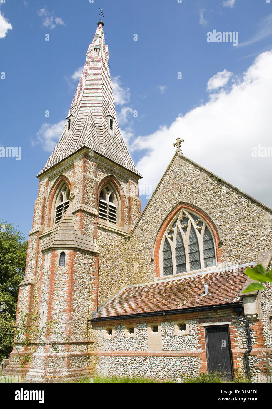 Str. Mary die Jungfrau Pfarrkirche, Preston Candover, Hampshire Stockfoto