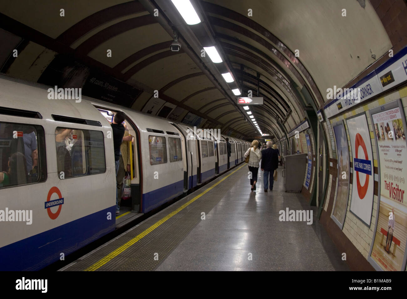 Hyde Park Corner Underground Station - Piccadilly Line - London Stockfoto