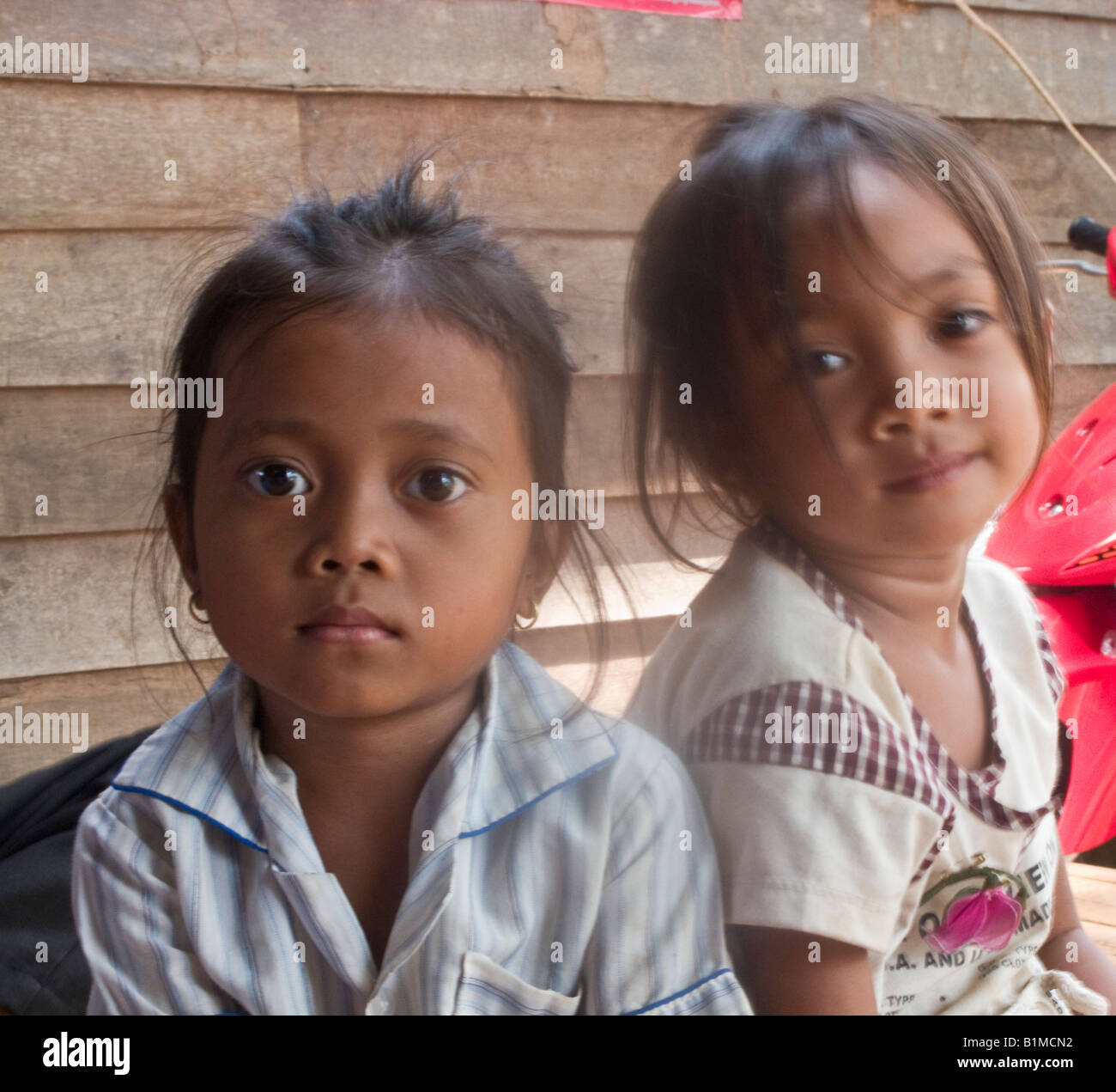 zwei kambodschanische Mädchen Stockfoto