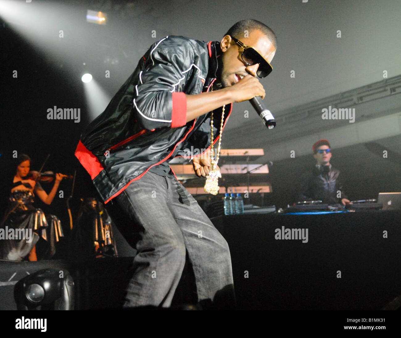 Kayne West live im Konzert Stockfoto