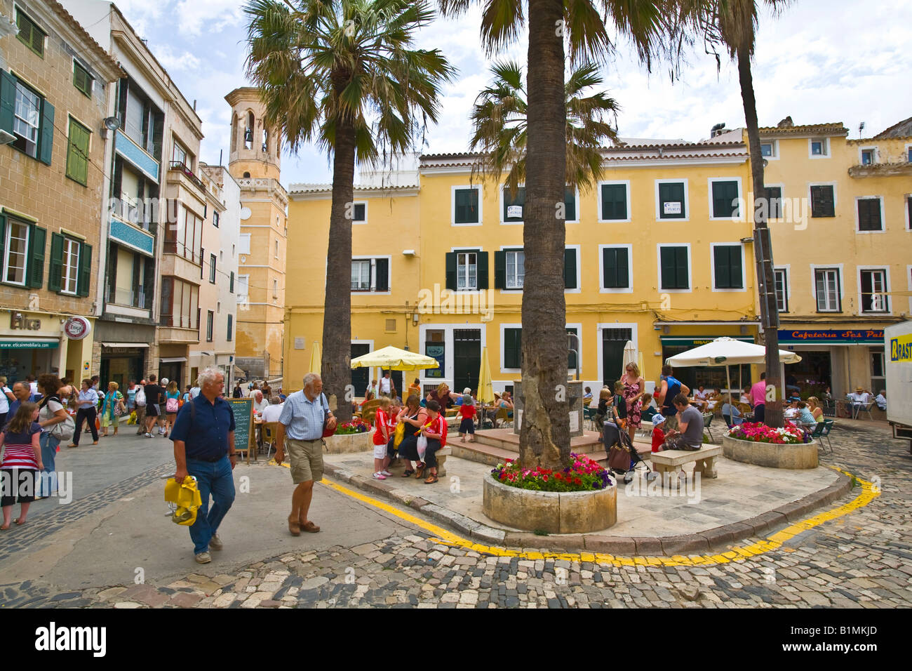 Mao / Mahon Hauptstadt von Menorca Menorca Stockfotografie Alamy