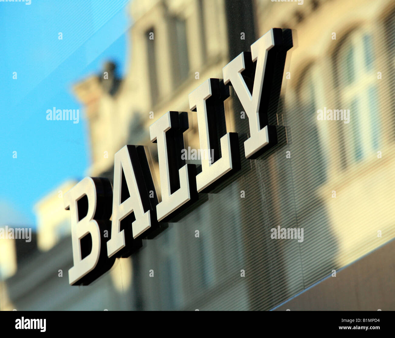 Bally Schuhgeschäft London Stockfoto