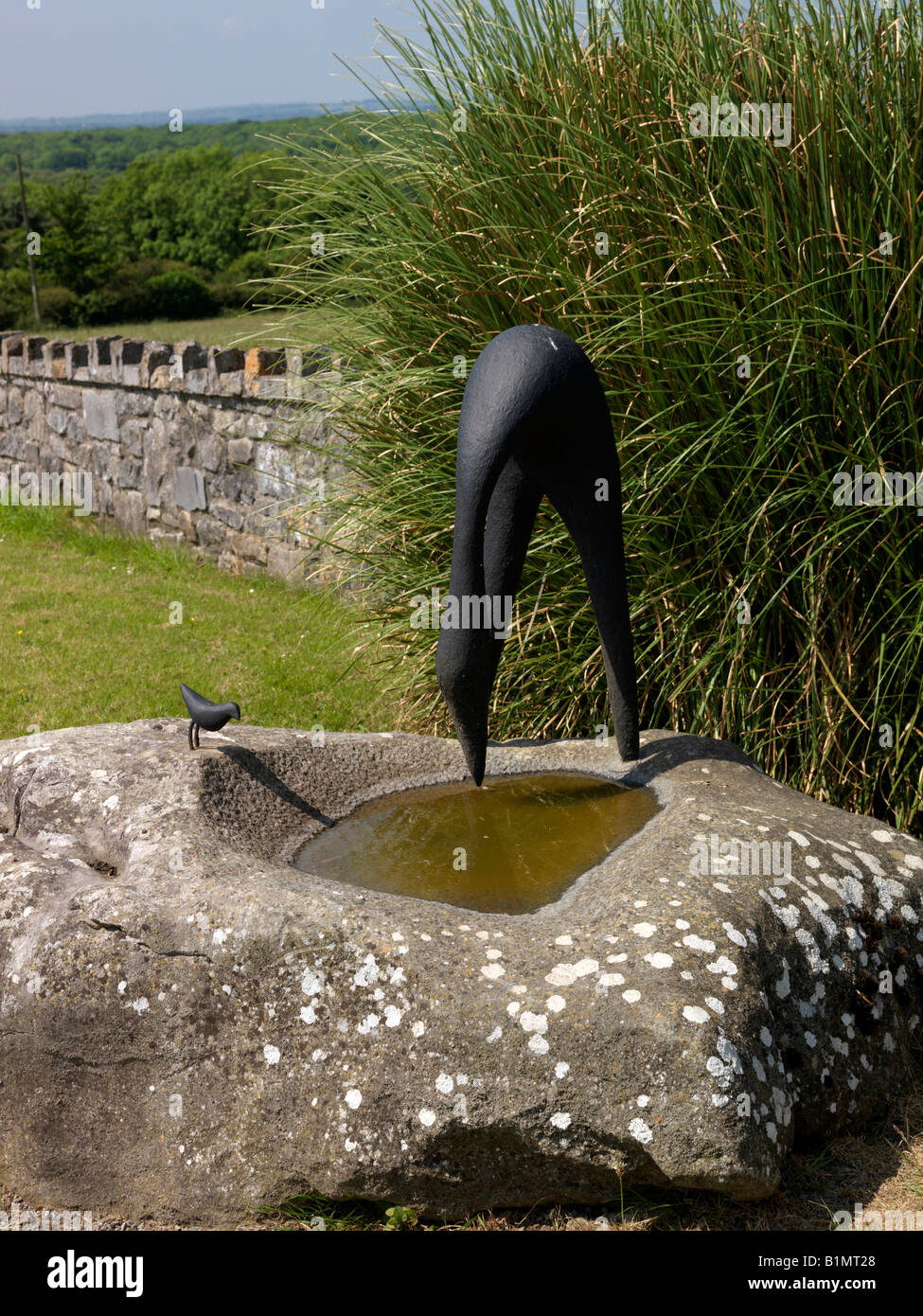 Michael Casey Skulpturen Longford, Irland Stockfoto