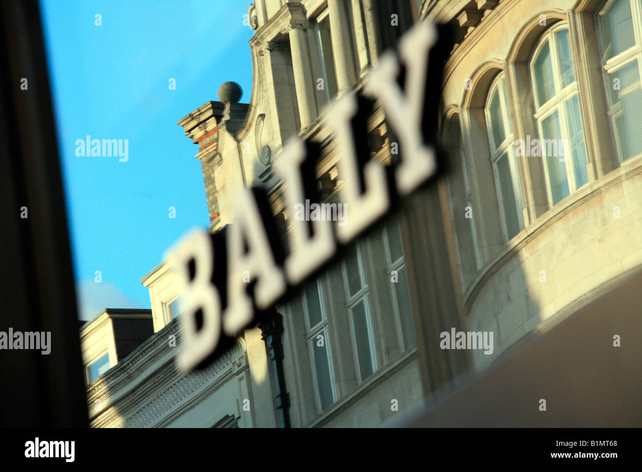 Bally Schuhgeschäft London Stockfoto