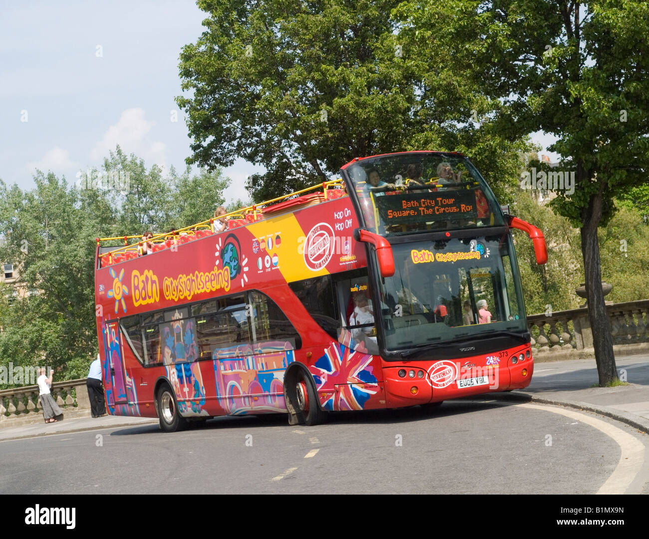Ein Bad geöffnet Top Tour Stadtbus, Bath UK Stockfoto