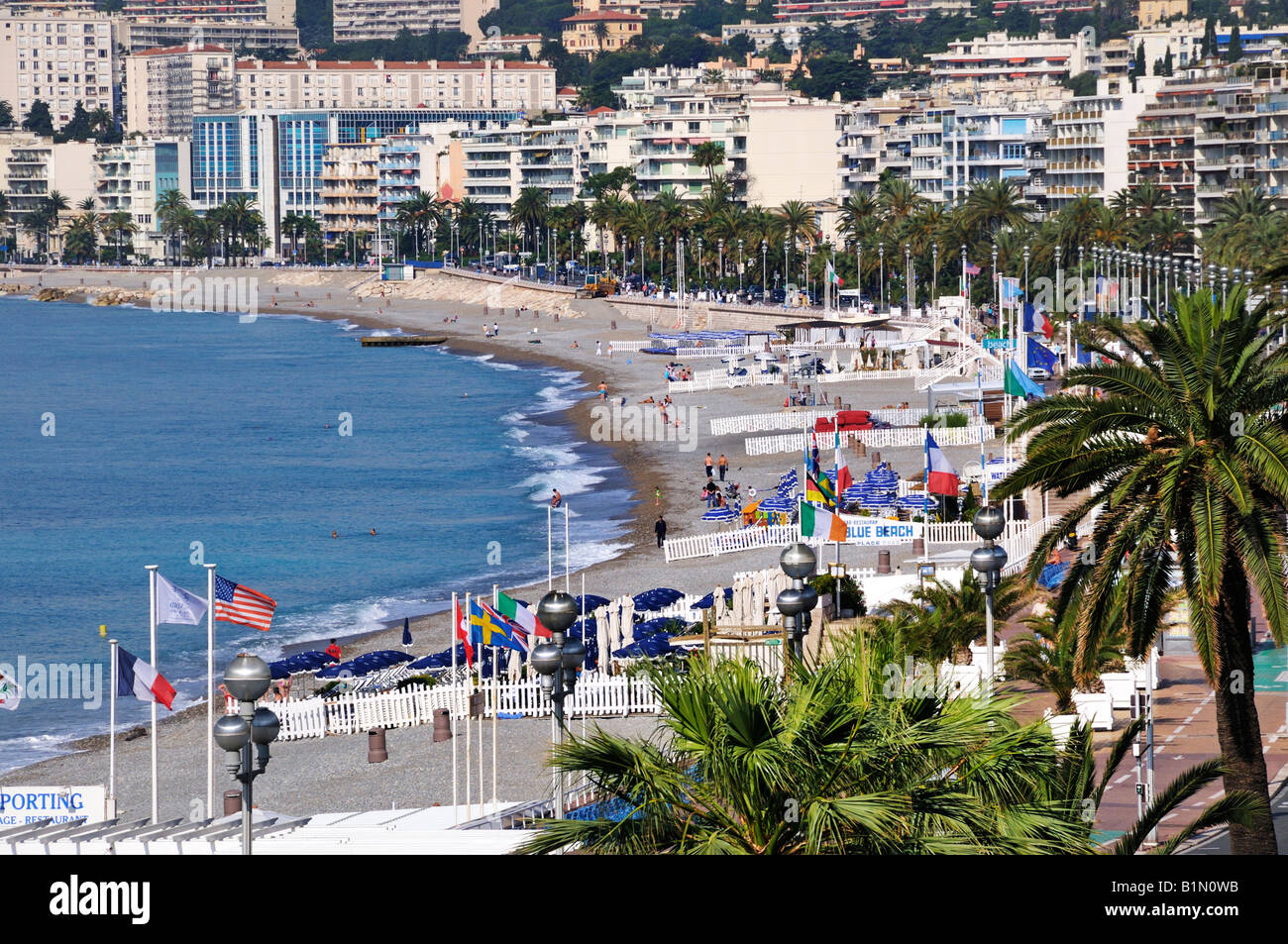 Urlaub und Travel A Blick auf Nizza Frankreich für nur zur redaktionellen Nutzung Stockfoto