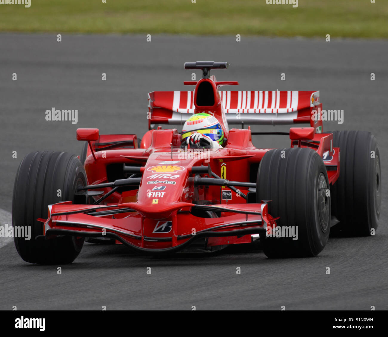 Felipe Massa Tests für Ferrari in Silverstone Stockfoto